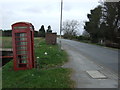 Battered telephone box, Saltfleetby St Peter in LN11 7SN
