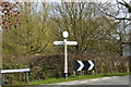 Signpost on Salters Heath Road in RG26 5LD
