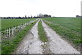Footpath going uphill from Rookery Farm in RG26 5LD