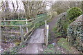 Footbridge off Sheepwash Lane in RG26 5SF