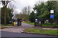 Entrance to Yardley Cemetery and Crematorium, Clay Lane, Yardley, Birmingham in B92 7QB
