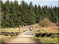 Footbridge at Western end of Turton and Entwistle Reservoir in North Turton