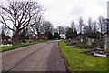 Road in Yardley Cemetery and Crematorium, Yardley, Birmingham in B92 7QB
