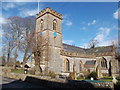 Thorncombe: the church from Chard Street in TA20 4ND