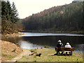 Taking a break at Turton and Entwistle Reservoir in North Turton