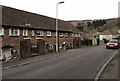 Mountain View houses set below road level, Llwynypia in CF40 2LL
