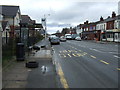 Bus stop and shelter on Chorley New Road (A673) in BL6 5PH