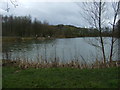 Fishing lake off Meadow Pit Lane (B5239) in Haigh