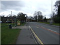 Bus stop and shelter on Wigan Road (B5238), Aspull in WN2 1JD