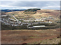 View over Tylorstown to Mynydd Ty'n-tyle in CF43 3DD