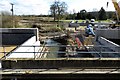 A railway bridge being constructed over the River Bure in OX26 6WF