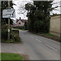 Junction ahead, Evesham Road, Greet in GL54 5BJ