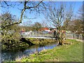 River Darwen, Footbridge at Witton Country Park in BB2 1UU