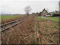 Far North railway line north of the former Evanton station in Evanton