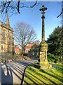 The War Memorial outside St Silas' Church in BB2 6SF