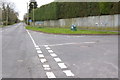Looking east on Basingstoke Road from junction of Hook Road in RG20 5RW
