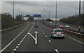 M4 westbound towards junction 22 in BS35 4PA