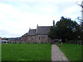 The rear of the parish church of St. Mary & St. David at Kilpeck in HR2 9DN