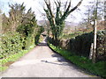 Side lane in Bronygarth above the Ceiriog Valley in SY10 7ND