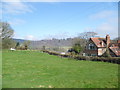 Field in Bronygarth above the Ceiriog Valley in spring in SY10 7ND