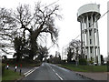 B1113 Station Road & Cotton Water Tower in IP14 4NG