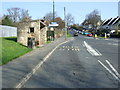 Bus stop and shelter on Union Hall Road in NE15 8BR