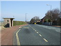 Bus stop and shelter on North Walbottle Road in NE15 9FB