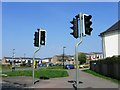 Pedestrian crossing lights in SO16 9NS
