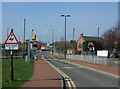 Level crossing, Callerton Parkway Metro Station in NE13 8BS
