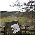 Information board and Kielder Castle in NE48 1AR