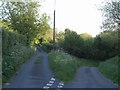 Lane junction near Hook Cross in EX13 7BU