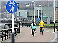 Riverside cycle path in PA15 1EA