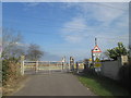 Level crossing at Scrooby in Scrooby