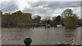River Thames Weir at Walton on Thames in TW16 6BY