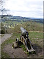 Cannon in front of the Hunting Tower, Chatsworth in Chatsworth