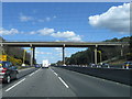 M3 eastbound, The Maultway Bridge in GU15 1NG