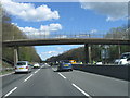 M3 eastbound, Scutley Lane Footbridge in GU20 6AT