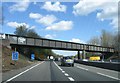 M3 eastbound, Railway Bridge in GU25 4ET