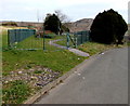 Western entrance to The Green Community Garden, Penrhys in CF43 3AN
