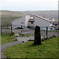 Benches at the eastern end of The Green Community Garden, Penrhys in CF43 3AN