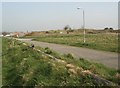 Disused road at the former Sandy Bay Caravan Park in CF36 5HX