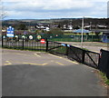 Primary school gates, Cinderford in Forest of Dean District