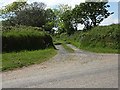 Lane to Tolcarne Farm in TR2 5JH