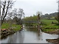 Footbridge over River Coly near Ratshole Gate in EX24 6SQ