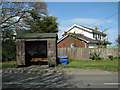 Bus shelter and sand bin, South Lopham in IP22 2LH