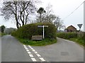 Road junction off New Sidmouth Road, Colyton in EX24 6RU