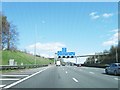 M25 eastbound, footbridge in WD5 0DY