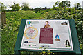 Information board on the Green Wheel near Glinton in PE6 7JN