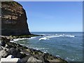 Cowbar Nab and the waves breaking over Cowbar Steel in TS13 5BY