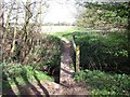 Footbridge over a drain by Black Brook in LE12 9NG